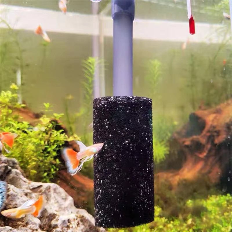 Aquarium Planted Filter - 5-pack voorfilterspons aquariumvoorfilter zwarte schuimrollen compatibele