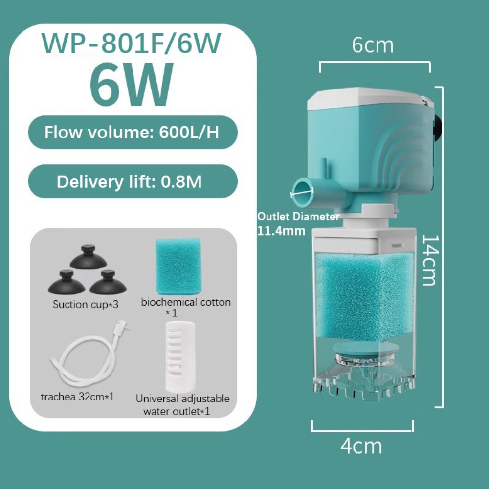 Aquarium Planted Filter - Sucker Luchtpomp Aquarium Sponsfilter Zuurstofrijke golf