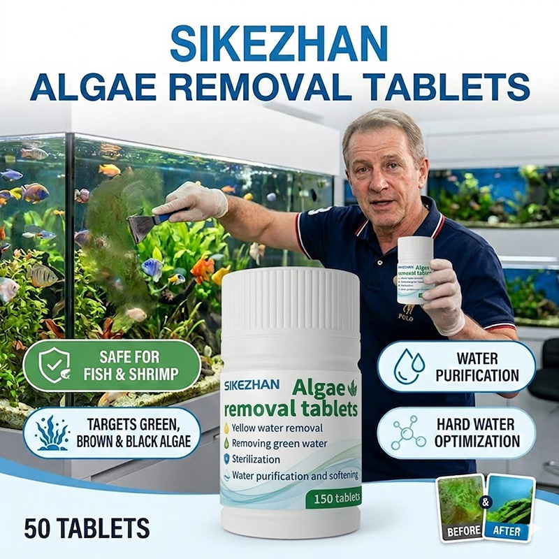 Planted Aquarium Algae Remover - Snelle Algenverwijderaar Tabletten Visbak Waterzuiveraar Reinigingsblok