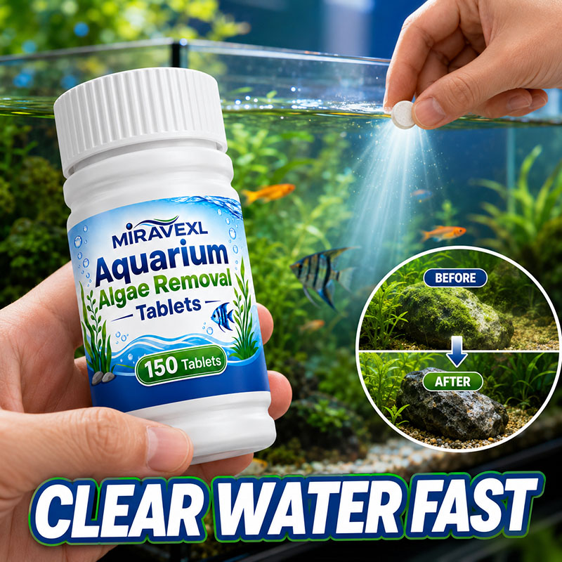 Aquarium Plant Delivery - MIRAVEXL 150 Aquarium Algenverwijderingstabletten, Veilige Algenbestrijder,