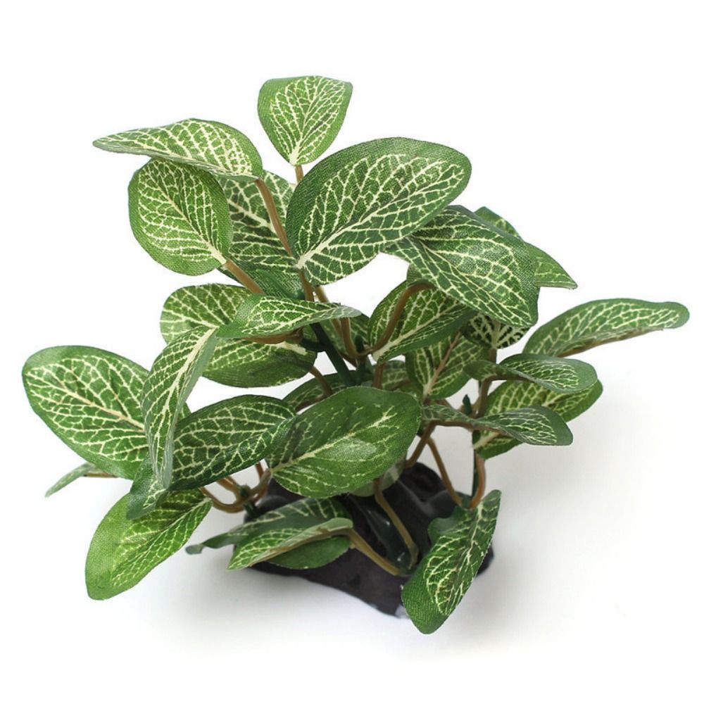 Planted Aquarium Jar - Kunstzijde in groen voor aquariumdecoratie, realistische,