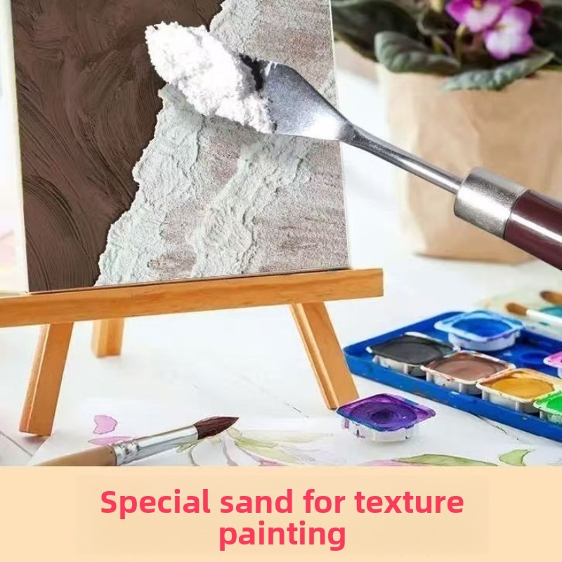 Aquarium Sand White - Natuurlijk fijn wit kwartszand textuur acrylverf