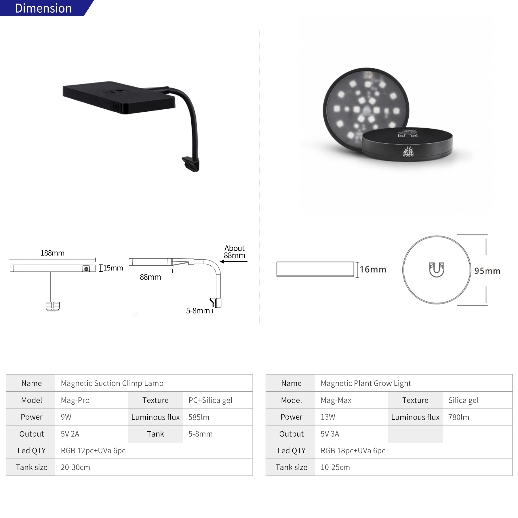 WEEK AQUA Mag-Pro Mag-Max Nano - Aquarium Plant Ornament recensie en prijs