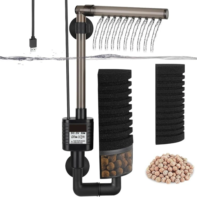 Rustig aquariumfilter USB bios - Aquarium Planted Filter recensie en prijs