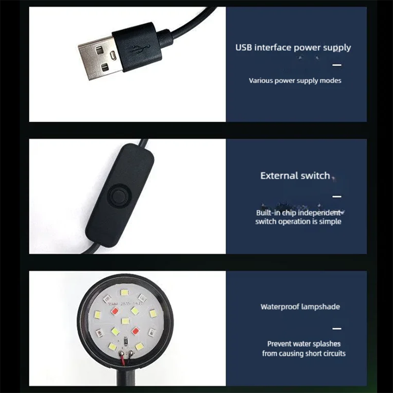 USB LED Aquarium Clip Lamp Hog - Aquarium Plant Ornament recensie en prijs