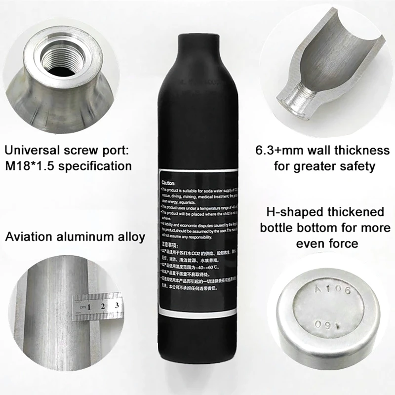 Hogedruk Fles Draad M18 * 1.5  - Aquarium Plant Delivery recensie en prijs